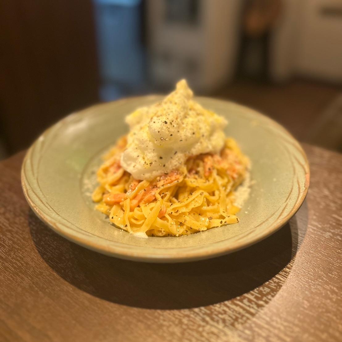 ○○の味噌クリームパスタ